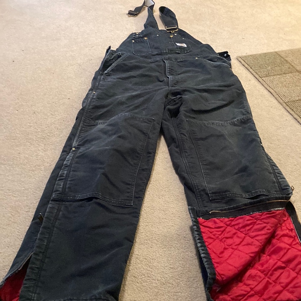 Vintage Carhartt bibs 36X32 black